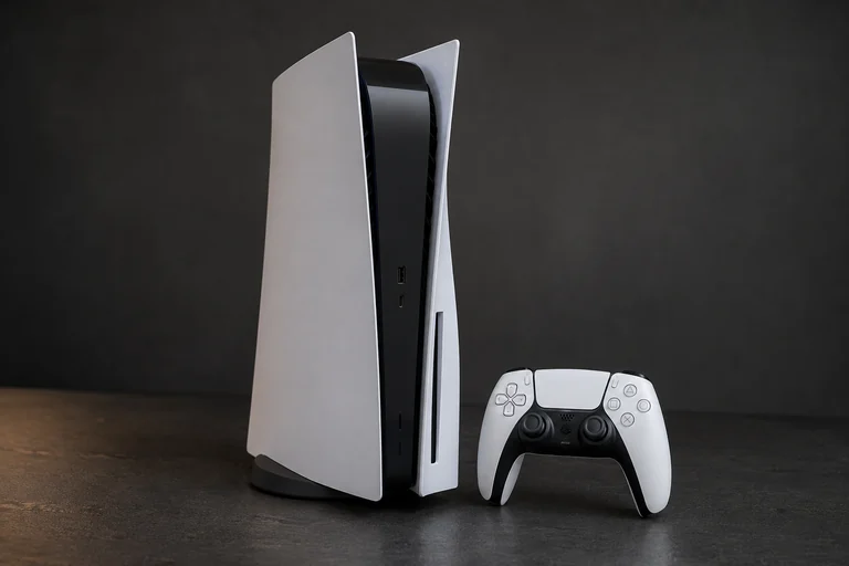 Illustration d’une console PS5 et de sa manette
