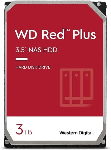 Western Digital Disque dur interne rouge 3 To (3,5 pouces, disque dur NAS, 5400 tr / min, SATA 6 Gbit / s, technologie NASware, pour les systèmes NAS en fonctionnement continu) Rou