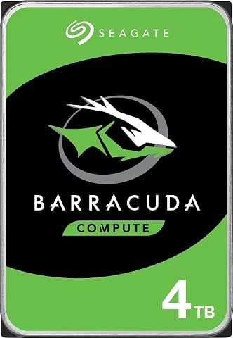 Seagate BarraCuda 4 To, Disque dur interne HDD – 2,5 pouces SATA 6 Gbit/s 5 400 tr/min, 128 Mo de mémoire cache, pour PC de bureau (ST4000LM024)