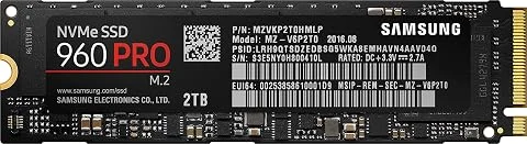 Samsung SSD Interne 960 PRO (2TB) - MZ-V6P2T0BW