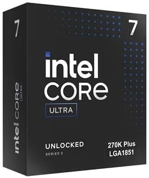 Intel Core Ultra 7 270K Plus processore 36 MB Cache intelligente Scatola (CPU/Core Ultra 7 270K Plus 5.5 GHz Box)