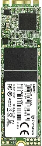 Transcend MTS820S 240Go SSD interne M.2 2280 SATA III 6 Gb/s 3D TLC NAND - TS240GMTS820S
