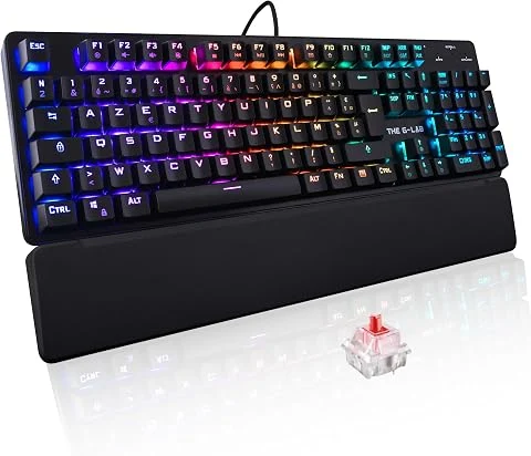 The G-Lab Keyz Rubidium - Clavier Gamer Mécanique RGB AZERTY FR