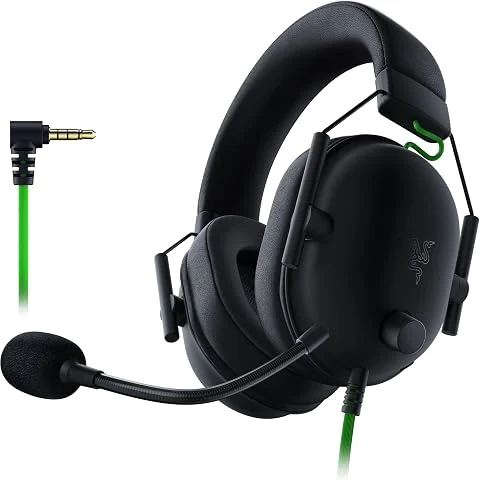 Razer Casque de Jeu BlackShark V2 X : Son Surround 7.1 50 mm Pilote Mousse à mémoire de Forme – PC, PS4, PS5, Nintendo Switch, Xbox One, Xbox Series X & S, Mobile – Jack 3,5 mm Noi