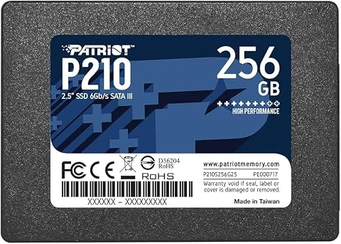 Patriot P210 SSD 256Go SATA III Disque Solide Interne 2.5" - P210S256G25