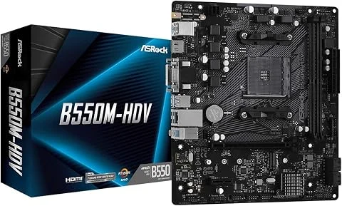Asrock B550M-HDV AMD B550 Emplacement AM4 Micro ATX