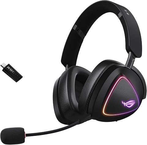 ASUS ROG Delta II - Casque Gaming sans Fil tri-Mode - Noir