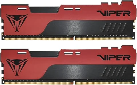 Patriot Memory Viper Elite II DDR4 3200 16Go (2x8Go) C18 Mémoire RAM Haute Performance XMP 2.0 Noir/Rouge