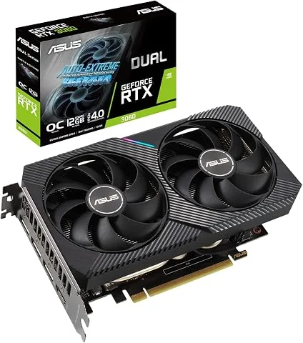 ASUS Dual GeForce RTX 3060 V2 12GB GDDR6 OC Edition Carte graphique Gaming