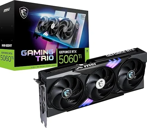 MSI NVIDIA GeForce RTX 5060 Ti 8G Gaming Trio OC Carte Graphique