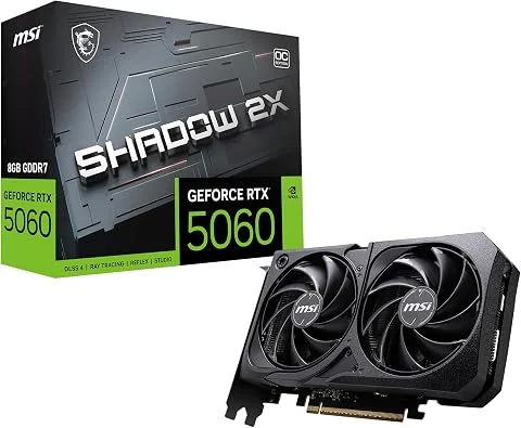 MSI NVIDIA GeForce RTX 5060 8G Shadow 2X OC Carte Graphique