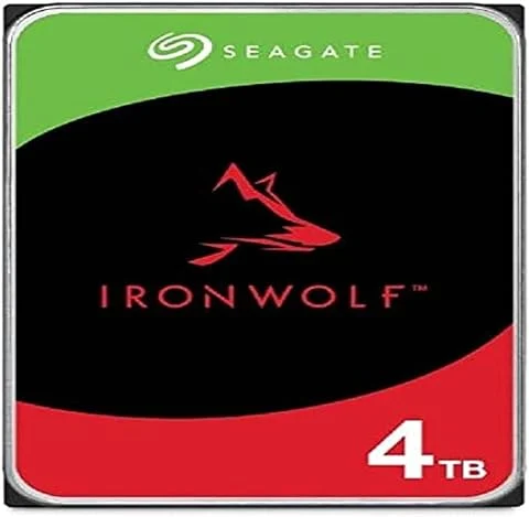 Seagate Compatible IronWolf ST4000VN006 - Disque dur - 4 To - SATA 6Gb/s, Noir