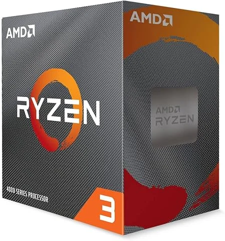AMD Ryzen 3 4100 Processeur (4 Coeurs/8 Threads, 65W TDP, Cache 6Mo, jusqu'à 4.0 GHz Fréquence Boost, Ventilateur wraith Stealth)