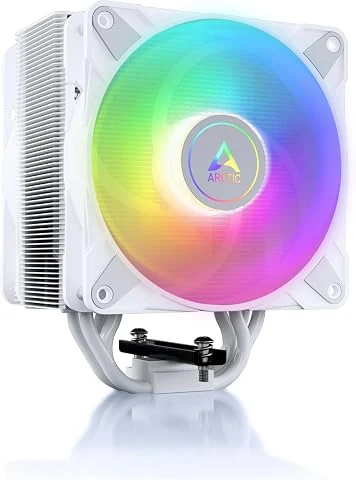 ARCTIC Freezer 36 A-RGB - Refroidisseur CPU monotour avec push-pull, deux ventilateurs P 120 mm à pression optimisée et éclairage ARGB, roulement fluidodynamique, 200-1800 rpm, inc