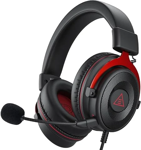 EKSA Casque Gaming avec Micro Antibruit Enfichable, Son Stéréo Bass 3.5mm Casque Audio Gamer avec Sac Compatible with PC PS4 PS5 Switch Xbox One Laptop Tablette