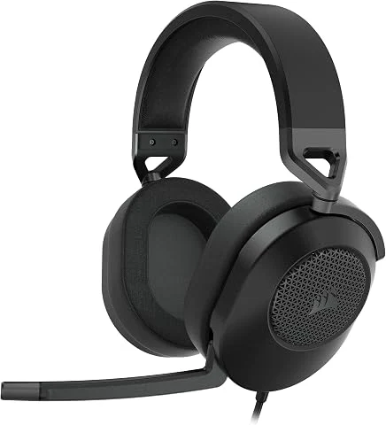 Corsair HS65 Surround Casque de Jeu Filaire Multiplateforme Léger – Carbone