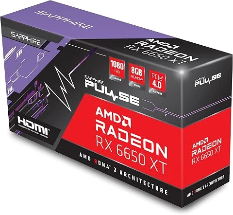 Sapphire Pulse AMD Radeon RX 6650 XT Gaming OC 8GB GDDR6 HDMI/Triple DP