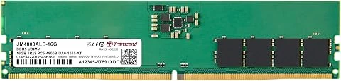 Transcend JetRam 16Go DDR5 4800MHz U-DIMM CL40 RAM pour PC
