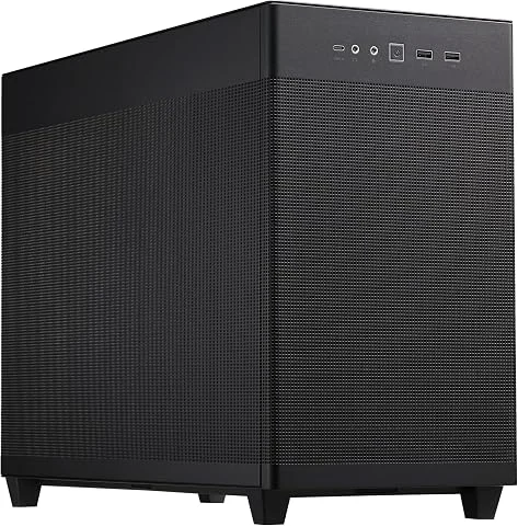 Boîtier ASUS Prime AP201 - MicroATX, Support radiateur 360 mm, Carte Graphique 338 mm, Panneaux Mesh Quasi-filtrants, Panneaux latéraux sans Outil, USB 3.2 Gen 2 Type-C Avant