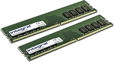 Integral 32GB(2x 16GB) DDR4 RAM 3200MHz DIMM Kit de mémoire PC de bureau