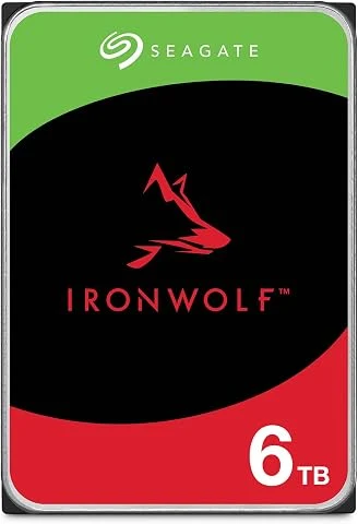 Seagate 6ToIronWolf Disque Dur Interne NAS | SATA 6 Gb/s (ST6000VNZ06)