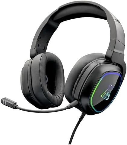 The G-Lab Korp Radium - Casque Gaming Filaire Jack 3.5mm LED Noir