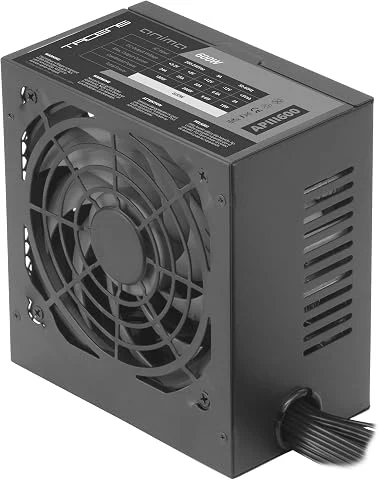 Tacens Anima APIII600, Alimentation PC ATX 600W, Technologie SMD 85% Bronze 12V, Ventilateur Ultra-Silencieux 120mm, Câbles Premium Texturés, Noir