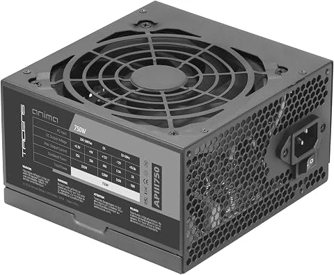 Tacens Anima APIII750, Alimentation PC ATX 750W, Technologies SMD et DC-DC, Efficacité 85% 12V, Ventilateur Ultra-Silencieux 12cm, Câbles Plats Extra-Longs, Noir
