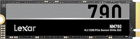 Lexar NM790 SSD interne 2To, M.2 2280 PCIe Gen4x4 NVMe 1.4 SSD, Jusqu'à 7400 Mo/s en lecture, 6500 Mo/s en écriture, pour PS5, les Passionnés de PC et les Joueurs (LNM790X002T-RNNN