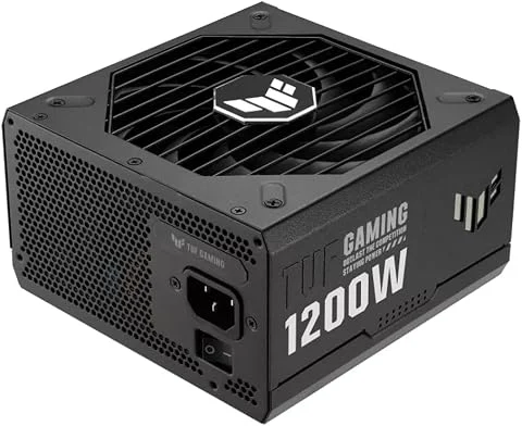 ASUS TUF Gaming 1200W Gold – Bloc d'alimentation (850 Watt, modulable, 80+ Gold, ATX 3.1, PCIE 5.1, Ventilateurs axiaux à Double roulement à Billes, Revêtement Protecteur du Circui