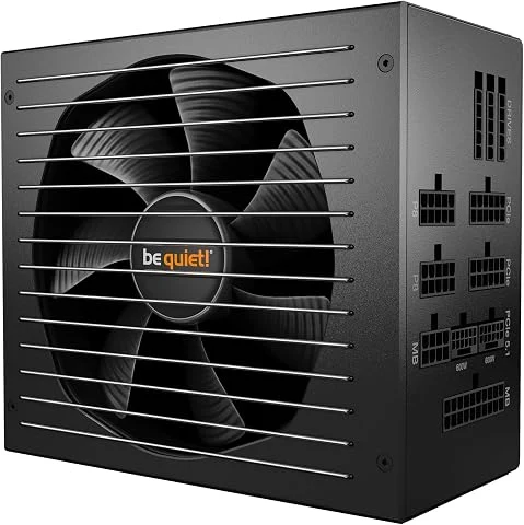 be quiet! Straight Power 12 1200 W Bloc d’Alimentation, Certification 80 Plus Platinum, ATX 3.0 entièrement Compatible avec Les Cartes Graphiques PCIe 5.0, Ventilateur Silent Wings