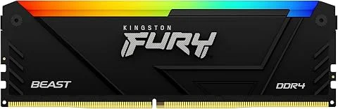 Kingston FURY Beast RGB 8GB 3200MT/s DDR4 CL16 DIMM Computer Memory KF432C16BB2A/8