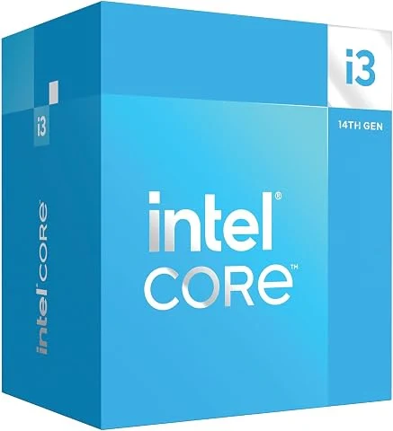 Intel® Core™ i3-14100, processeur pour PC de Bureau, 4 cœurs (4 P-Cores + 0 E-Core) jusqu'à 4,7 GHz