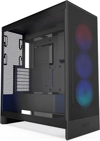 NZXT H7 Flow RGB - Boîtier PC Mid-Tower ATX Airflow - Noir