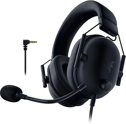 Razer Blackshark V2 X (PlayStation) - Casque E-Sports Filaire pour Console PlayStation (240g, Microphone cardioïde, Haut-Parleurs 50mm, Annulation Passive du Bruit, connecteur 3,5m