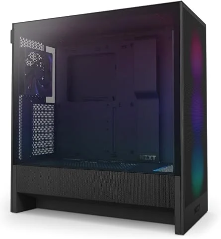 NZXT H5 Flow RGB - Boîtier PC Compact ATX Mid-Tower - Noir