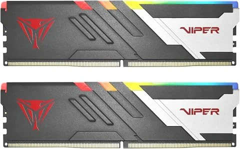 Patriot Viper Venom RGB DDR5 RAM 32 Go (2X16 Go) 6000MT/s CL30 UDIMM Desktop Gaming Memory Kit - PVVR532G600C30K