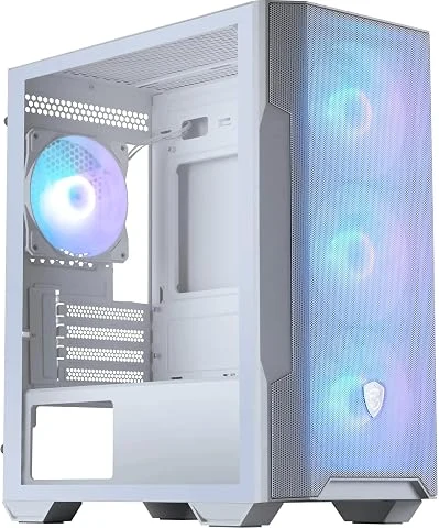 MSI MAG Forge M100R White Boîtier PC Gaming Micro-ATX et Mini-ITX