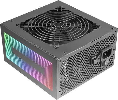 Mars Gaming MPB750S, Alimentation ATX ARGB 750W, Garantie de 6 Ans, 80Plus Bronze 230V EU, Efficacité de 90%, Ventilateur 120mm AI-RPM, Éclairage ARGB MB Control, Technologies DC-D