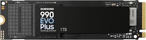 Samsung SSD Interne 990 EVO Plus MZ-V9S2T0BW, NVMe 2.0 PCIe 4.0 x 4 / 5.0x2, 1 To, Vitesse de lecture jusqu'à 7150 Mo/s, Idéal pour le gaming et la bureautique