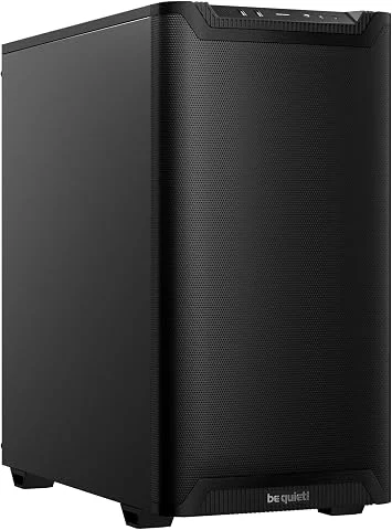 be quiet! Pure Base 501 Airflow Black boîtier PC, Panneaux Avant supérieur, 2 Ventilateurs Pure Wings 3 140 mm PWM préinstallés, Forte Pression d’air, Espace généreux, USB 3.2 Gen.
