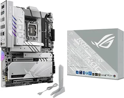 ASUS ROG Maximus Z890 APEX – Carte mère Gaming Intel ATX (DDR5, 22+1+2+2 DrMOS, PCIe 5.0, 6 x M.2, WiFi 7, AI Overclocking, PCIe Slot Q-Release Slim, Aura Sync RGB)