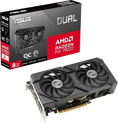 ASUS Dual Radeon RX 7600 Evo OC Edition 8GB GDDR6 Carte Graphique