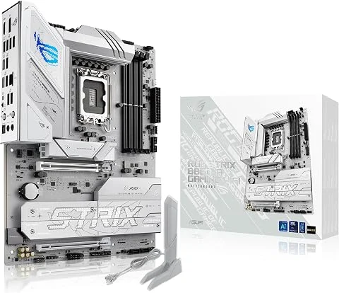 ASUS ROG Strix B860-A Gaming WiFi, Carte mère ATX, prête pour PC avec IA avancée, 14 + 1 + 2 + 1 Niveaux de Puissance, DDR5, PCIe 5.0, Quatre emplacements M.2, WiFi 7, AI Networkin