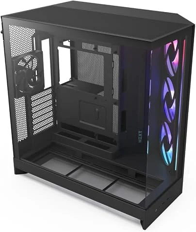 NZXT H9 Flow RGB - Boîtier PC Double Chambre ATX - Noir