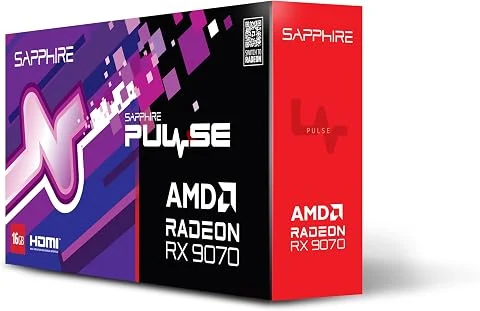 Sapphire Pulse AMD Radeon™ RX 9070 Gaming 16GB Dual HDMI/Dual DP