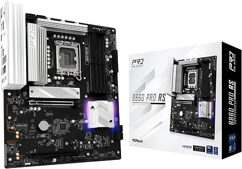 ASRock Carte mère B860 Pro RS Intel Core Ultra DDR5 8666 MHz 256 Go M.2 LGA1851 ATX SATA3 6.0 GB/s PCIe 5.0 BIOS Flashback