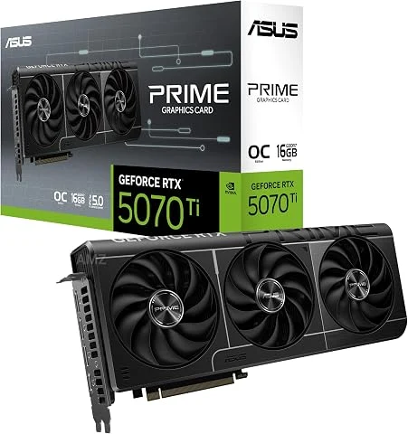 ASUS NVIDIA GeForce RTX 5070Ti Carte vidéo 16 Go GDDR7 PCI Express 5.0 / PRIME-RTX5070TI-O16G