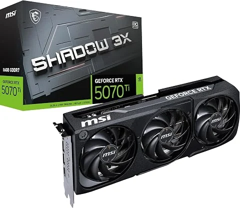 MSI NVIDIA GeForce RTX 5070 Ti 16G Shadow 3X OC Carte Graphique