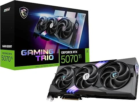 MSI NVIDIA GeForce RTX 5070 Ti 16G Gaming Trio OC Carte Graphique
